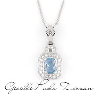 Collar Zorzan Gioielli Mujer in Oro blanco Acquamarina 0.85 Ct PNPZ2501 - PNPZ2501